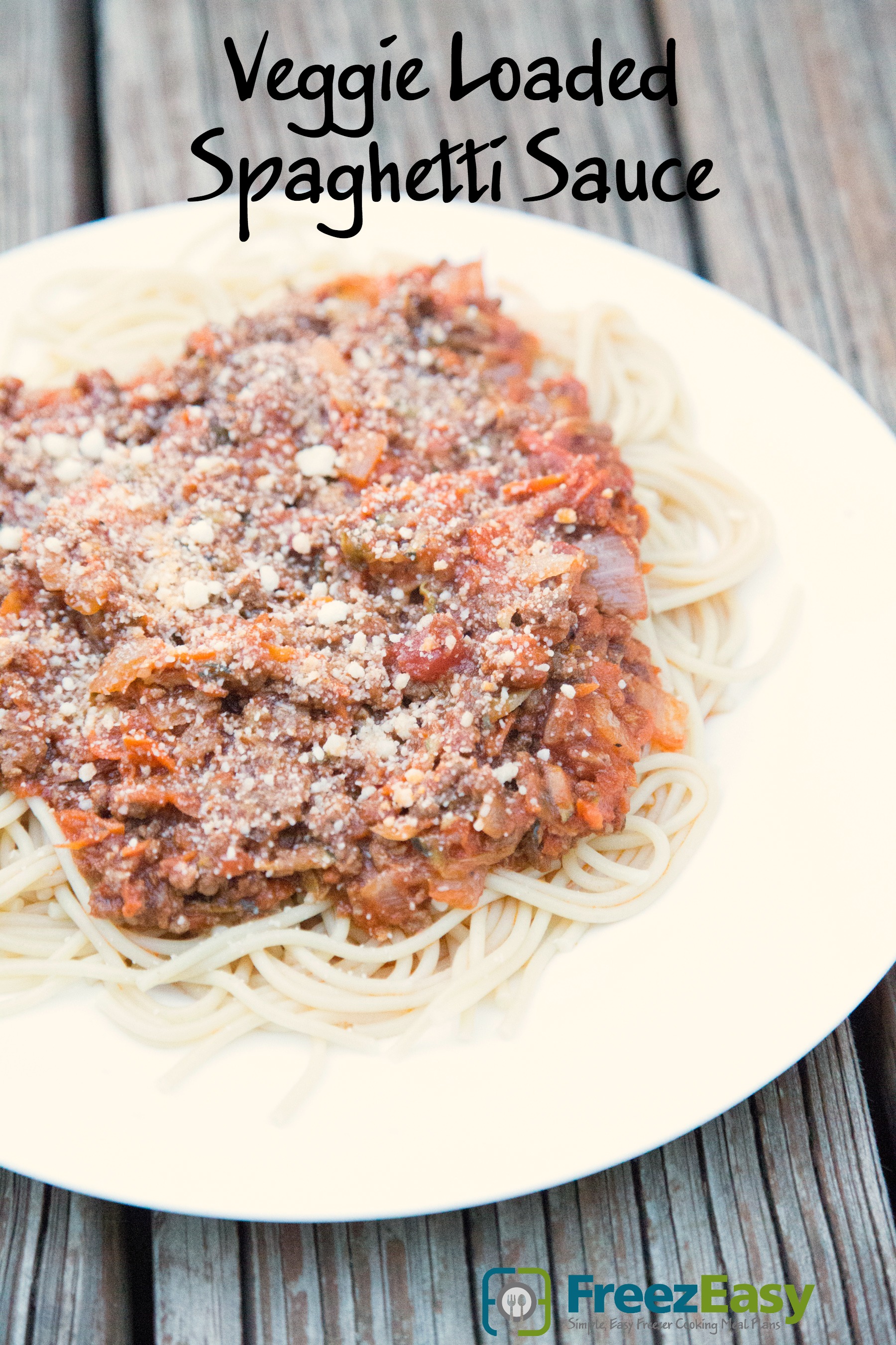 Freezer Friendly Veggie Loaded Spaghetti Sauce